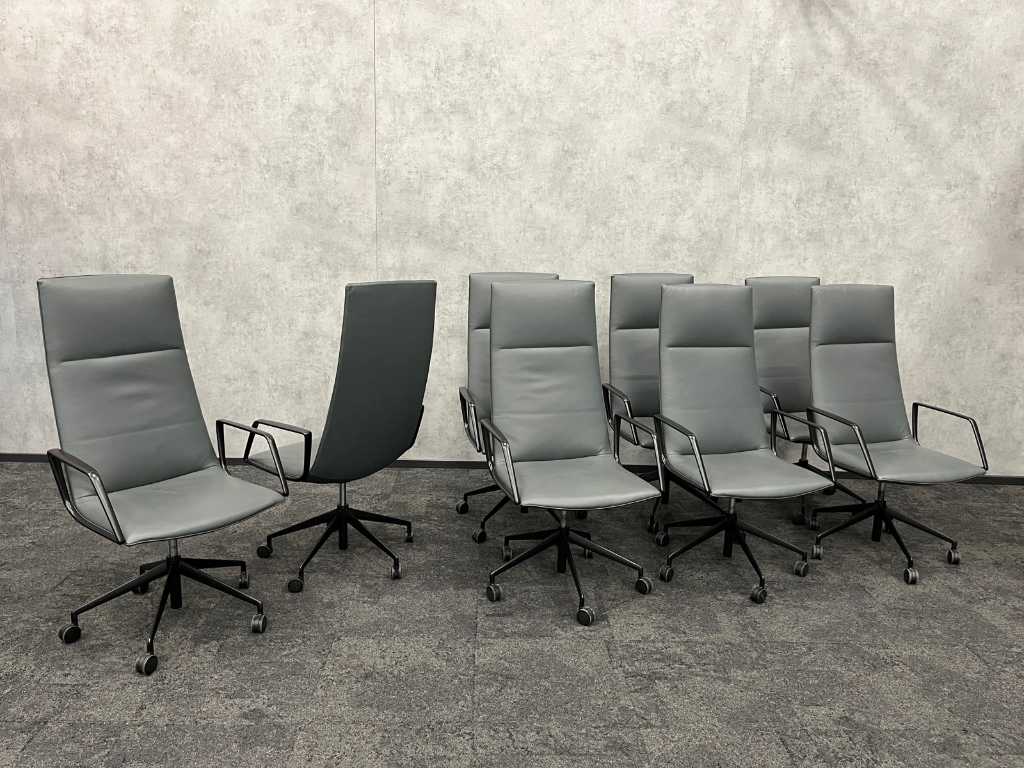 Arper Catifa Sensit - draaibare verrijdbare design stoel (8x)