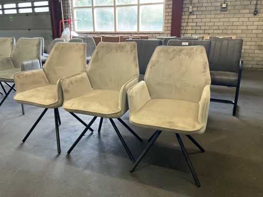 Be?owe krzes?o do jadalni Belaire (3x)