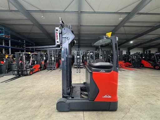 2018 Serwis + UVV 04/2027 Linde E16 1,600kg Triplex 556cm 3,+4. Regulacja widelca zaworowego Reach Truck Truck 17,562 godziny