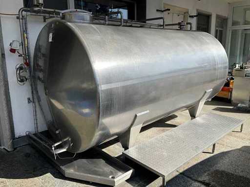 Cilindrische melktank liggend