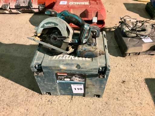 Makita Batterie Gehrungssäge + Schraubendreher