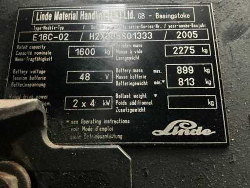 2005 Linde E16-C02 Forklift Truck