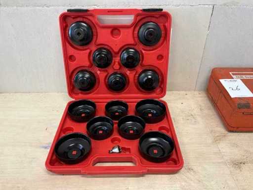 Set di smontaggio del filtro olio HBM da 14 pezzi