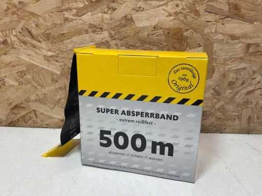 Banda unită Barrier a lui Sip galben/negru 80mm x 500M (10x)