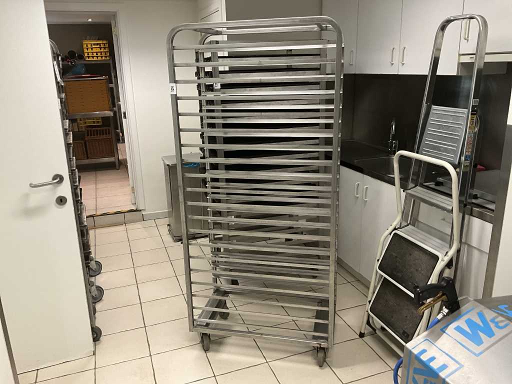 Stainless steel shelf trolley