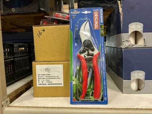 Partia nożyc do cięcia Metallo 21,5 cm czerwone (16x)