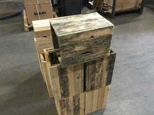 Holz-Blumenkästen (10x)