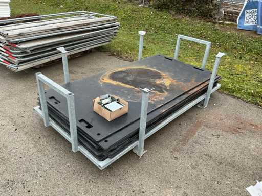 Drive-over platen, inclusief connectoren (10x)