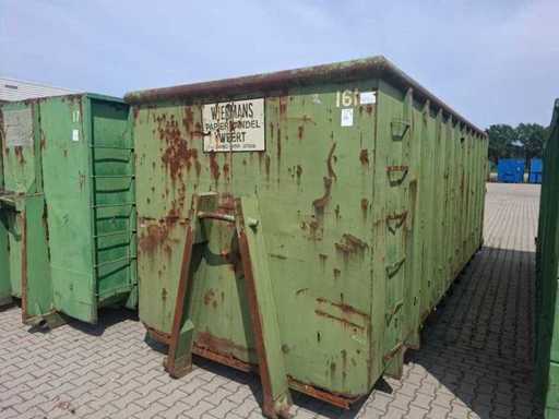 Ridicare cu cârlig deschis cu depunere a containerului