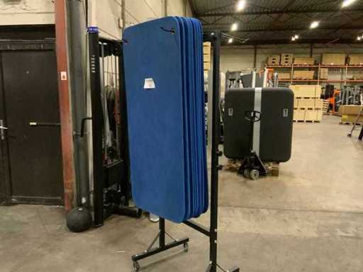 Pavi gym 9x matten met rek Krachtstation