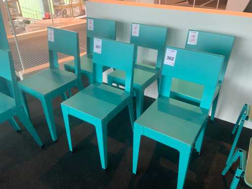 Sedia da pranzo Lensvelt serie in alluminio "Piet Hein Eek" (2x)