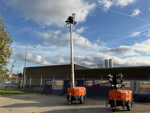 2016 TowerLight VB-9 LED Lichtmast aggregaat aanhangwagen LED