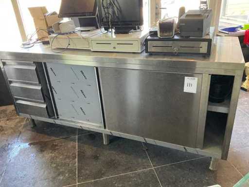 Roestvaststalen Werktafel,