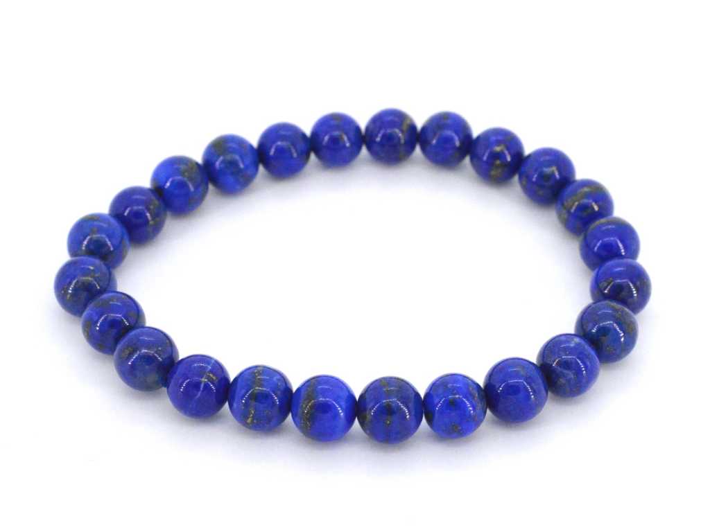 Armband met natuurlijke blauwe lapis lazuli edelstenen - juwelierskwaliteit