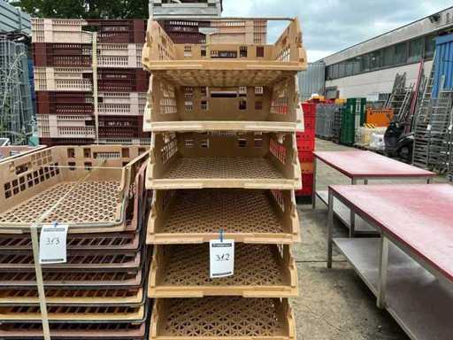 Stapelkorb mit Wagen (10x)