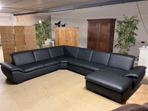 Divano angolare in pelle Boruss