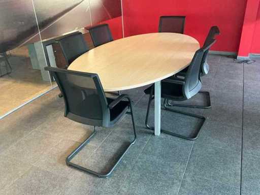 Conference table with 6 chairs