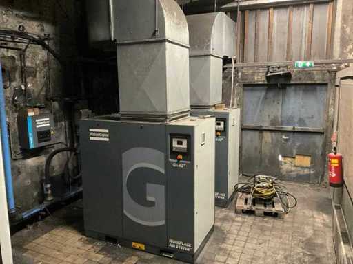 2019 AtlasCopco GA110VSD+ff, GA45 Inhoud compressorruimte