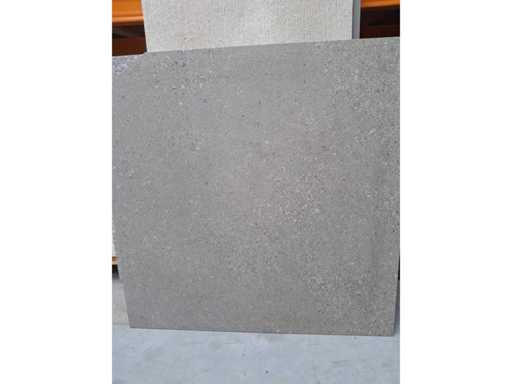 77,76m² Pietre Grey 90x90 rectifié, effect pierre, sol et mur, Neuf emballé