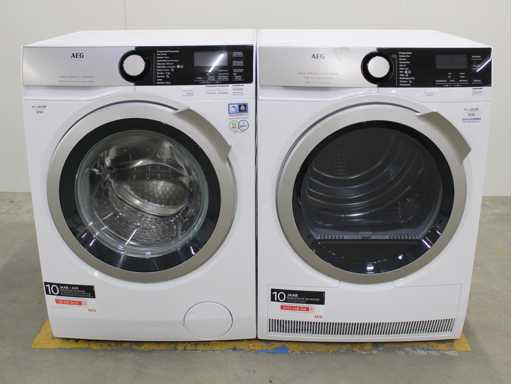 AEG 7000 Series | Lavamat ProSteam Technology Washing Machine & AEG 9000 Series | Lavatherm FiberPro System 3DScan Technology Tumble Dryer