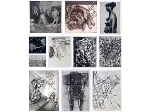 Diverse kunstenaars - Lot van 10 Prints - diverse technieken