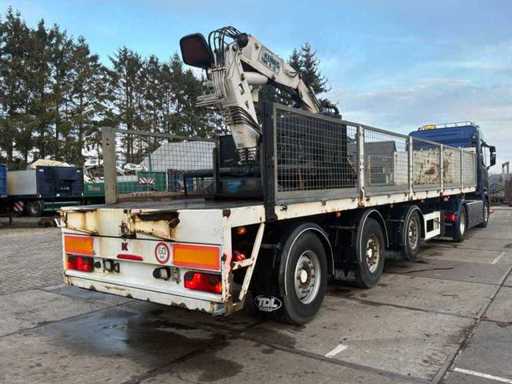 Semi-remorque KWB P393STIH 2009 avec grue Kennis R-16