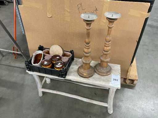 Table de salon de Long Island avec décoration