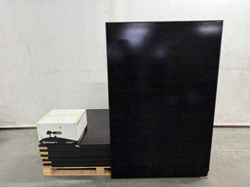 JA Solar - JAM54s31-395/MR - set of 11 solar panels (395 Wp) - Growatt 4.6 kW inverter