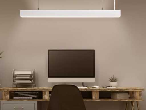 120cm Linear Hanglamp 40W LED met 3 kleur licht (4x)
