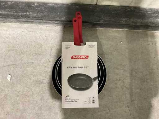 Swiss Pro+ 3PCS set de poêle Ustensiles de cuisine