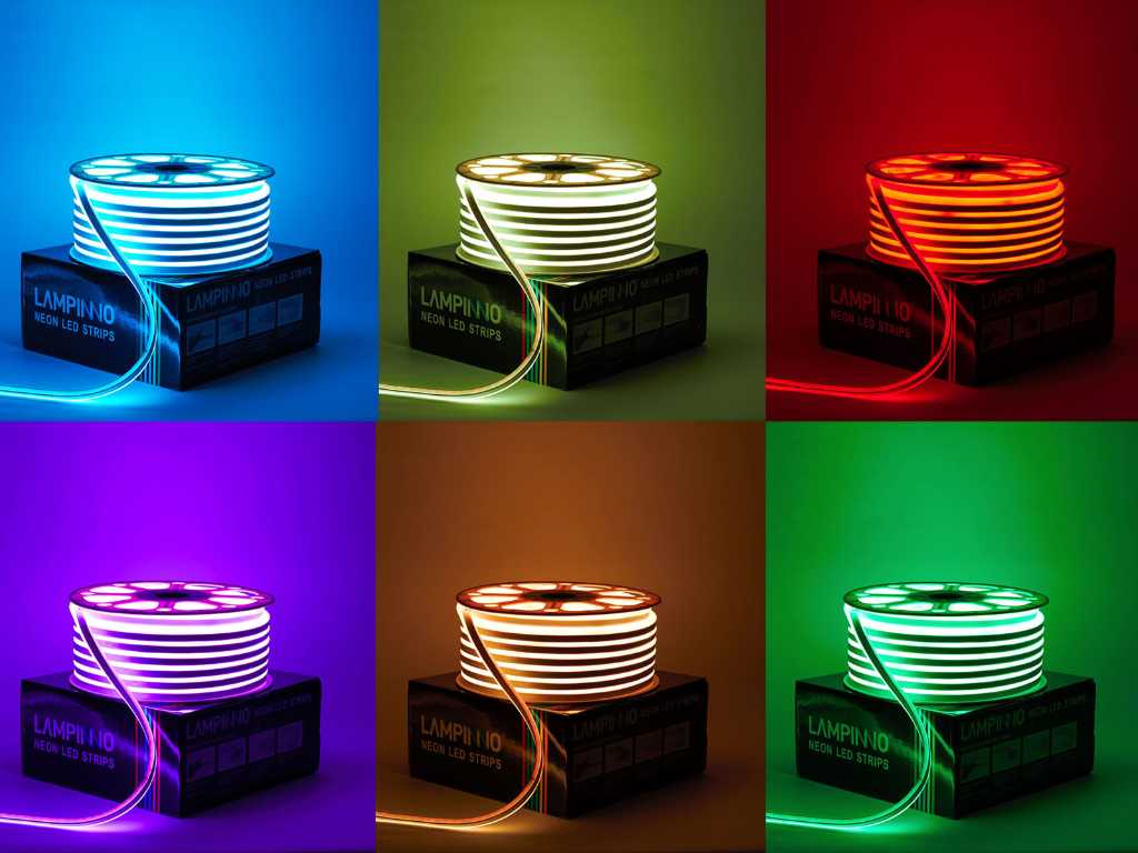 Aanbeveling Detecteerbaar Voorrecht 3 x 20 meter 8W/m SMD Neon LED Strip waterdicht RGB