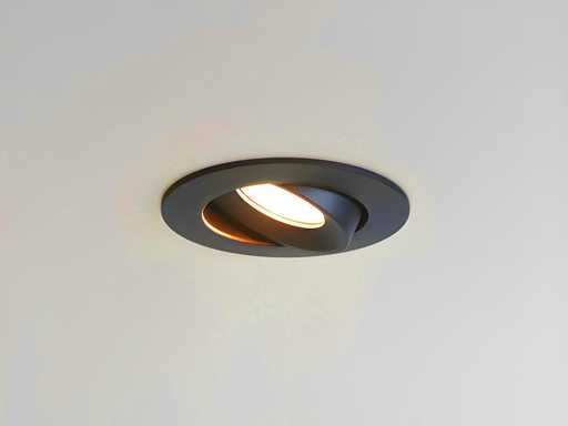 4.9W LED Recessed Spotlight 3000K with lens (100x)