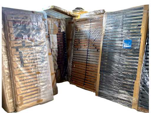 *NUOVI* Monti a listelle, vari. Modelli, telai stabili a listelli per letti (50 pezzi)