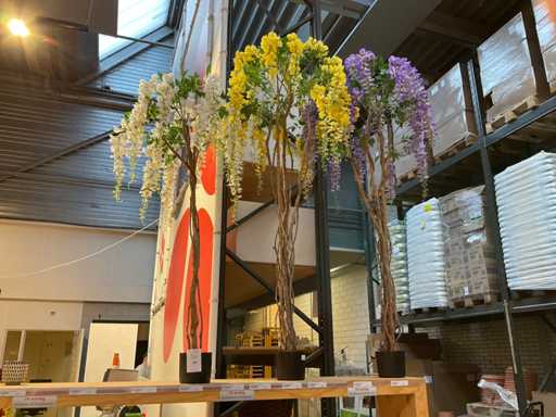 Glycine artificielle en pot (3x)