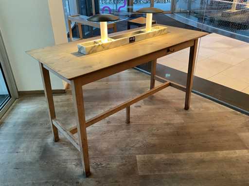 Hutten - Bartafel met marmeren opbouw & verlichting