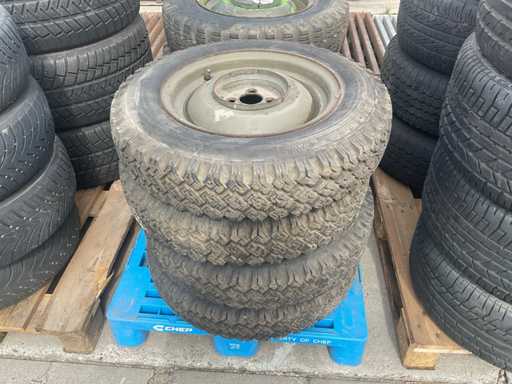 Bridgestone Army Autoreifen mit Felge 600-16 SM7 (4x)