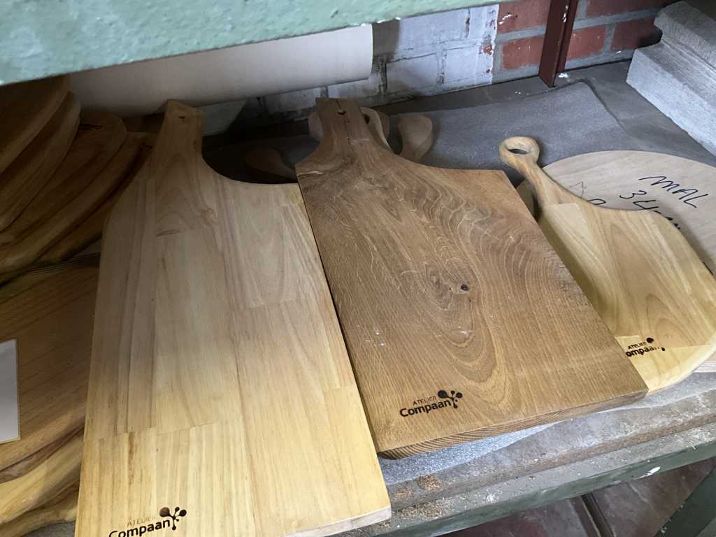 3 diverse houten tapas planken