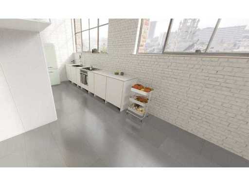 Pietra Crema Marfil Vinyl avec sous-couche de 92,30 m2