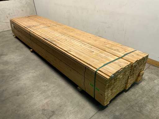 Vuren panlat geschaafd - 480x5,8x2,2 cm (200x)