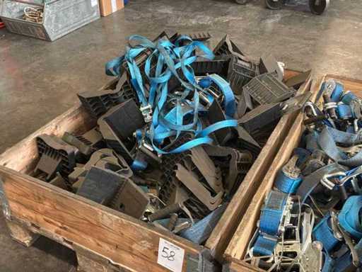 Partij spanbanden en transport hoek beschermers