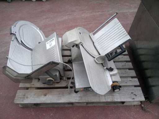 Lot of 2 older meat/cheese slicers