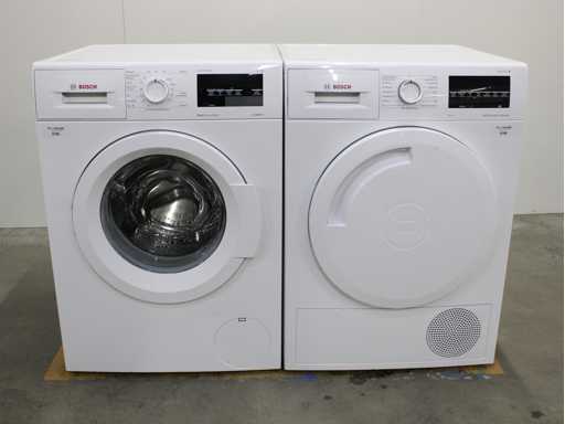 Série Bosch|6 VarioPerfect EcoSilence Drive Machine à laver & Série Bosch|6 Sèche-linge autonettoyante à condensateur