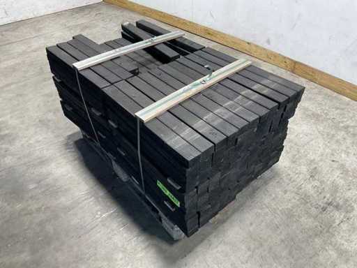 Douglas rule planed black 68.8x7x4.5 cm (225x)