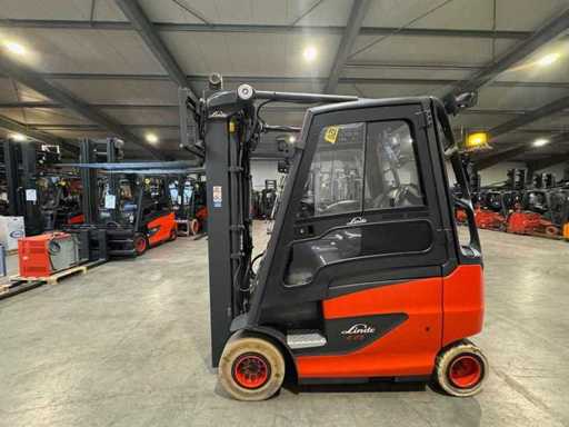 2017 Service + UVV 01/2027 Linde E25 2.500kg EVO Triplex 533cm 3.+4. Valve Electric Forklift 3.298 hours