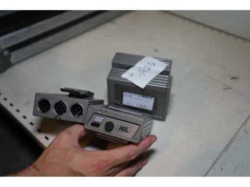 4x ASL PS19 Single Channel Metal Beltpack