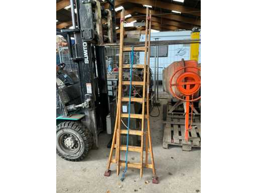 Martin T9 scala scorrevole in legno a 2 pezzi (3x)