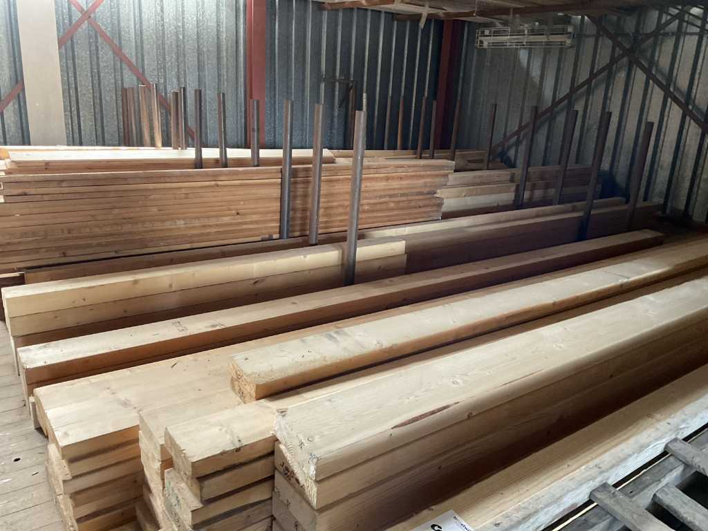 Batch of spruce wood