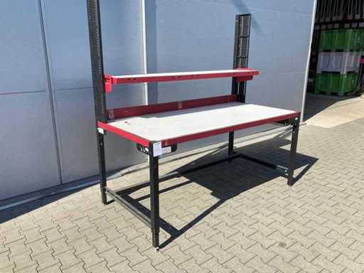 werkbank met handmatige hoogteverstelling