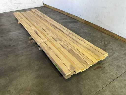 Celtis hardhouten plank - 430x10,5x3 cm (24x)