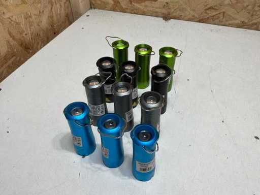 Led Flashlight aluminum (12x)